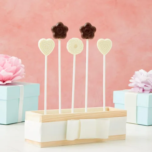 Vista 6 de Bright Creations Palitos largos para tartas – Paquete de 200 unidades de 8 pulgadas blancas – Para cake pops, golosinas crujientes de arroz