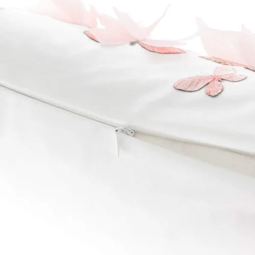 Vista 5 de KINGROSE Funda de almohada decorativa con diseño de mariposa 3D, funda de cojín rectangular suave para verano, sofá, dormitorio, sofá, decoración