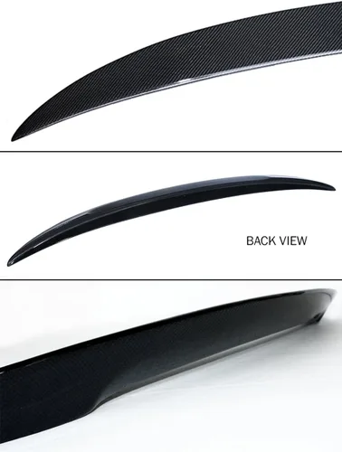 Vista 2 de Alerón trasero alto para cofre de BMW E93 3 Series y E93 M3 convertible 2007-2012, de fibra de carbono, estilo Performance