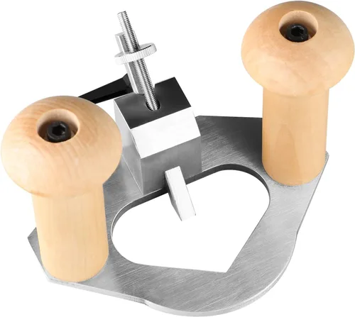 Vista 7 de Herramienta de carpintería de mano de alta configuración, cepilladora manual de hoja de 0.315 in con asas grandes, rosca trapezoidal avanzada