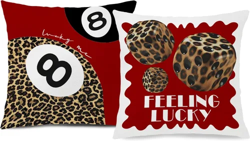 Vista 35 de Trendy Leopard Cheetah Print Pillow Covers 18x18 Set of 4