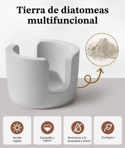 Vista 4 de Luxspire Soporte para esponja de cocina, soporte para esponja de platos con bandeja de drenaje, soporte de esponja de mármol para fregadero
