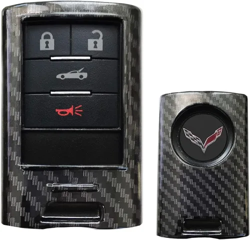 Vista 11 de iJDMTOY Exact Fit - Carcasa para llave de control remoto inteligente, color negro brillante, compatible con Cadillac ATS CTS DTS XTS Escalade