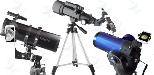 Vista 6 de Gosky Paquete de telescopio de 20-60x80 con trípode, adaptador de teléfono y estuche de transporte