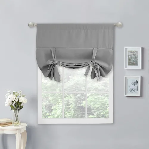 Vista 62 de NICETOWN Cortina Opaca con Aislamiento Térmico – Persiana Enrollable para Ventana de Bebé para Dormitorio/Acción de Gracias