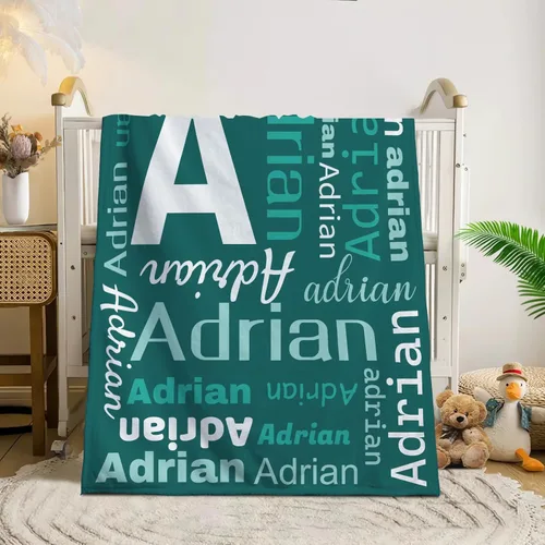 Vista 115 de Manta de bebé personalizada, Manta de bebé personalizada con nombre, manta de bebé personalizada con nombre, manta de bebé personalizada para bebé