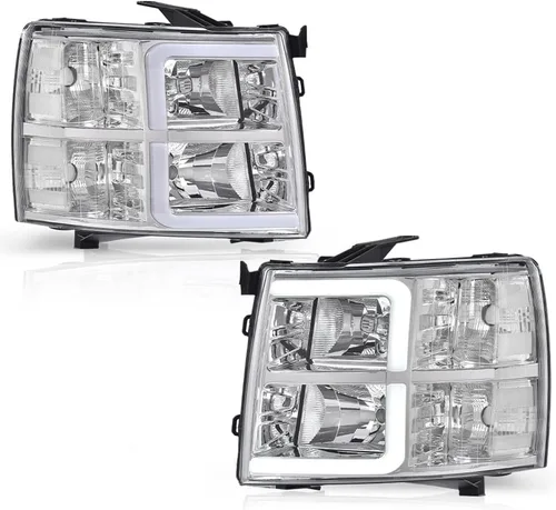 Vista 25 de GRAND ORANGE Headlights Compatible with Ford F150 Bronco 1992-1996 Chrome