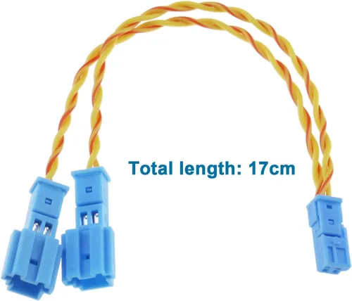 Vista 4 de 2 piezas de arnés de cableado de altavoces compatibles con BMW X1/X3/X5 F10/F18/F30/F20/E60/E90/E70