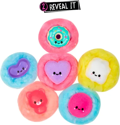 Vista 3 de Fluffie Stuffiez Jelly Bean & Donut Minis - Característica coleccionable – Sorpresa Reveal Unboxing Suave y Squishable Táctil Play Fidget DIY