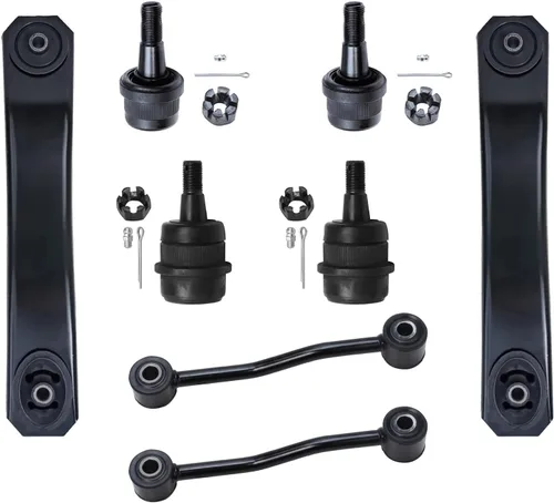 Vista 87 de Detroit Axle - Kit de suspensión frontal de 8 piezas para Chevy GMC Silverado Sierra Suburban 1500 Yukon Avalanche Cadillac Escalade brazos