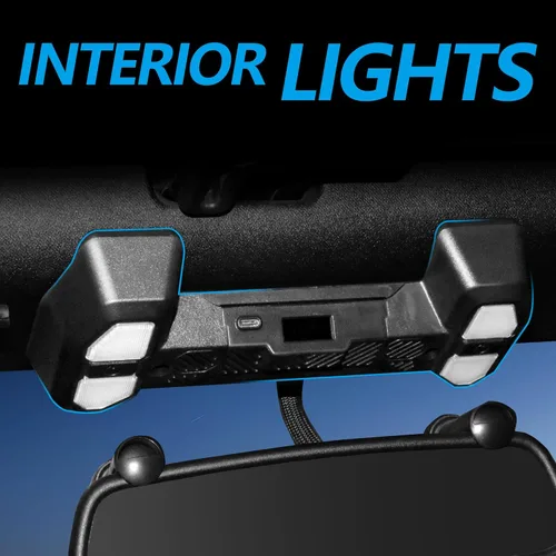 Vista 6 de sukemichi Luz Interior de Mapa Compatible con 2012-2018 Jeep Wrangler JK JKU, Luces de Lectura para Accesorios Jeep JK 2 Puertas 4 Puertas