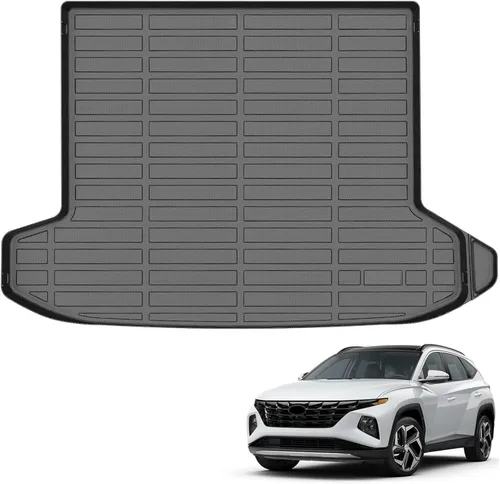 Vista 9 de Auxko Alfombrillas para todo tipo de clima, tapete de carga para Hyundai Tucson 2016 2017 2018 para todas las estaciones, accesorios de elastómero