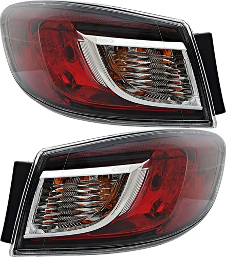 Para Mazda 3 sedán luces traseras lámparas fijadas 2010 2011 2012 2013 conductor y pasajero lado