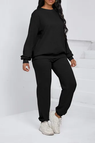 Vista 2 de Nimsruc Two Piece Outfits For Women Sweatsuits Sets Casual Long Sleeve Pullover Pocket Jogging Suits Matching Clothing