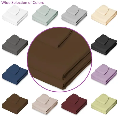 Vista 5 de Saloniture Juego de sábanas de microfibra para mesa de masaje de 3 piezas, funda de cama facial de alta calidad, incluye sábanas planas y ajustables