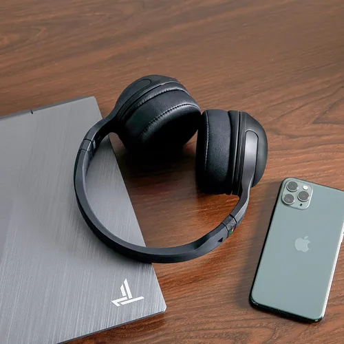 Vista 2 de WC Wicked Cushion - Almohadillas extra gruesas para auriculares inalámbricos Skullcandy Hesh Hesh con cable y Hesh 2, color negro