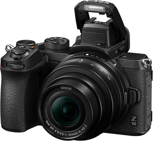 Vista 9 de Nikon Z 50 con lente de zoom gran angular Cámara compacta sin espejo para fotos/vídeos con lente de 16-50mm Modelo Nikon USA
