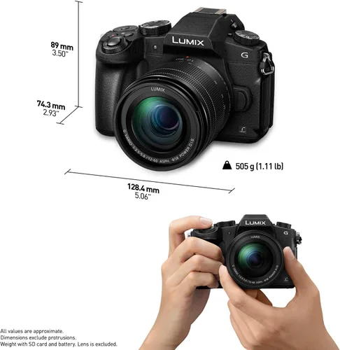 Vista 6 de Cámara Panasonic Lumix DMC-G85KBODY de lentes intercambiables, sin espejo, 4K, cuerpo solamente, 16 megapíxeles, negro