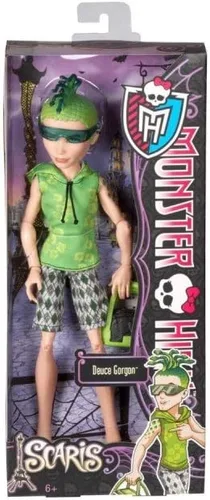 Monster High Muñeca Deuce Gordon de viaje básica