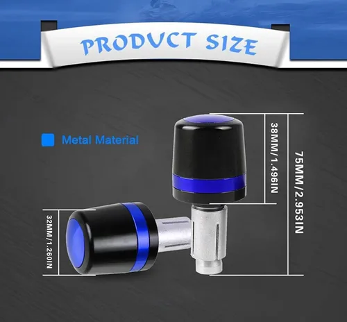 Vista 9 de Motorbike Grips for Y-AMAHA XT660X XT660R XT 660 XT660 RX 2004-2021 2019 2020 Motorcycle CNC 78''22MM Handlebar Grip Handle Bar Cap End Plug