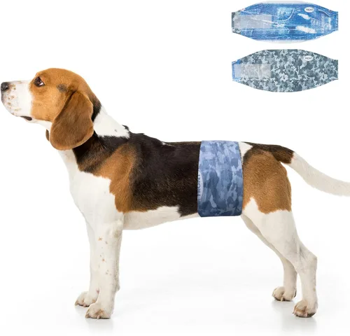 Vista 9 de Dono Pañales para Perros Machos Desechables Envolturas para Perros Machos, Pañales más Anchos para Perritos Cachorros Bandas para el Vientre