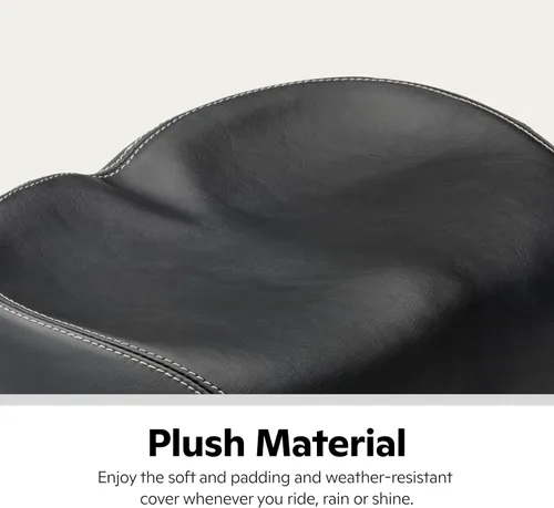 Vista 4 de Asiento de bicicleta cómodo Schwinn, sillín acolchado o de espuma, varios estilos, cubierta resistente al clima, se adjunta fácilmente a la mayoría