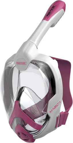 Vista 9 de SEAC Máscara de esnórquel de cara completa Magica cómoda para caras más pequeñas