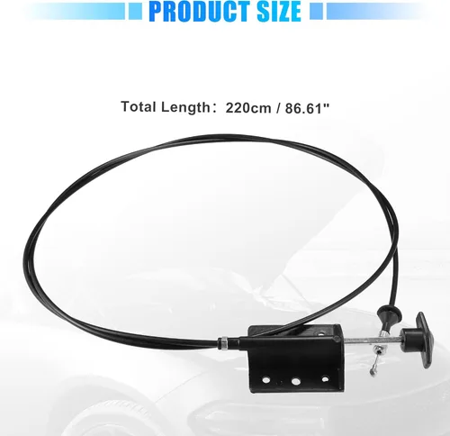 Vista 5 de uxcell Cable de liberación de capó para Dodge D150 D250 W150 W250 Ramcharger 1990-1993 para Dodge W100 1984-1989 No.55024942 Cable de control