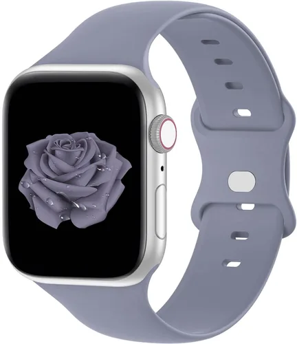 Vista 37 de Bandiction Compatible with Apple Watch Series 3 38mm Series 5 40mm iWatch Bands 38mm 40mm 41mm, Soft Silicone Sport Replacement Strap Compatible for