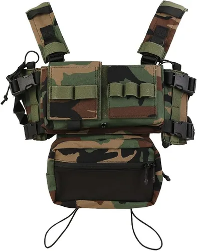 Vista 9 de EMERSONGEAR tac Micro Fight Chissis MK3 - Chaleco modular para Airsoft Paintball Cosplay