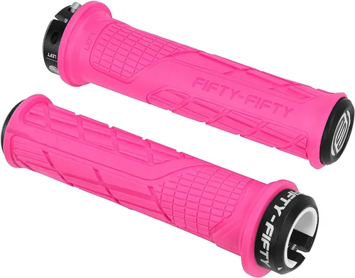 Vista 11 de FIFTY-FIFTY Empuñaduras de manillar de bicicleta de montaña, empuñaduras MTB de bloqueo único, cómodas y de bloqueo, mango de bicicleta