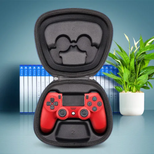 Vista 2 de sisma Travel Case Compatible with PS4 Wireless Controller, Dual Shock 4 Controller Holder Protective Cover Home Safekeeping Storage Case Black