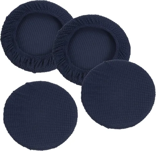 Vista 9 de PATIKIL Funda redonda para taburete de bar de 11 pulgadas, paquete de 4 fundas elásticas lavables para sillas de 11 a 13 pulgadas de diámetro