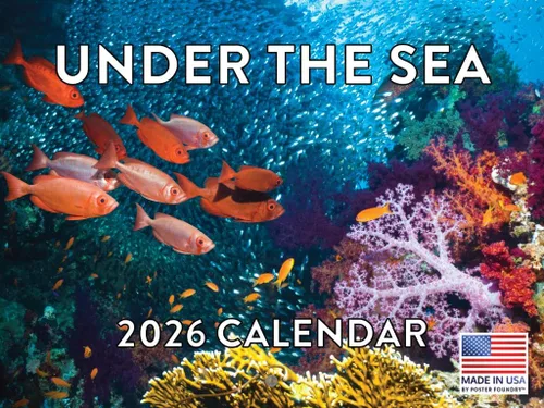 Vista 90 de Calendario de Cocodrilo 2026 Calendario de Pared Mensual 12 Meses Fabricado en Estados Unidos