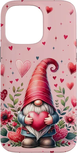 Vista 20 de Valentines Day Gnomes Cute Hearts Love Floral Gnome Case for iPhone 17