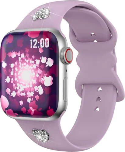 Vista 20 de T-ENGINE Correa compatible con Apple Watch Series 9, 8, 7, 1.61 pulgadas, Series 6, 5, 4, SE de 1.575 pulgadas, Serie 3 de 1.496 pulgadas para mujer