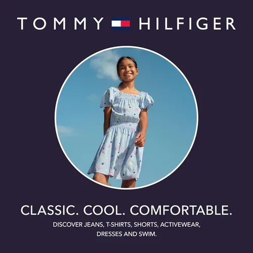 Vista 4 de Tommy Hilfiger Vestido polo de manga corta para niña