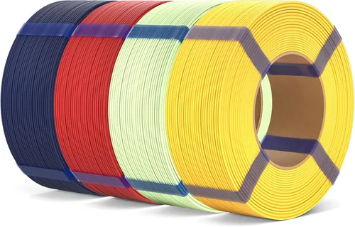 Vista 11 de ELEGOO Filamento de relleno básico PLA 1.75mm negro 4KG, filamento para impresora 3D sin carrete precisión dimensional +/- 0.02mm, PLA para 4*2.2