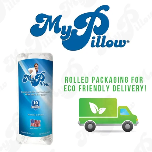 Vista 3 de Almohadas MyPillow para dormir tamaño Queen, con refuerzo para dormir de espalda, boca abajo o de lado - My Pillow almohada premium