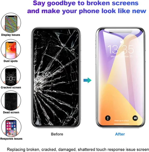 Vista 5 de EFAITHFIX para iPhone 11 Reemplazo de pantalla LCD de 6.1 pulgadas, pantalla LCD 3D Touch, digitalizador de pantalla LCD Full HD, ensamblaje