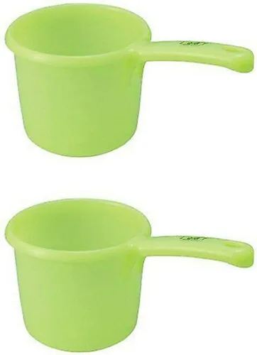Vista 10 de JapanBargain 3040, Cucharón de agua de plástico japonés para baño, color verde, fabricado en Japón (1, verde)