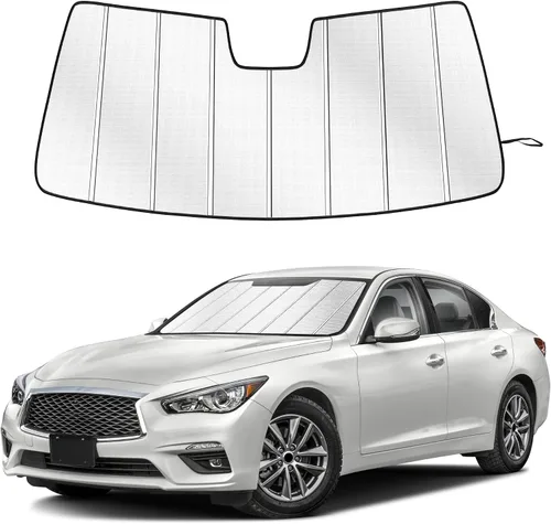 Vista 37 de Parasol para parabrisas para Honda CR-V 2017-2022, diseño plegable de acordeón de ajuste personalizado, accesorios de automóvil, protector de visera