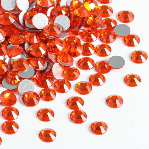 Vista 32 de Beadsland 2880 piezas de diamantes de imitación con parte posterior plana, gemas redondas de cristal para decoración de uñas y manualidades