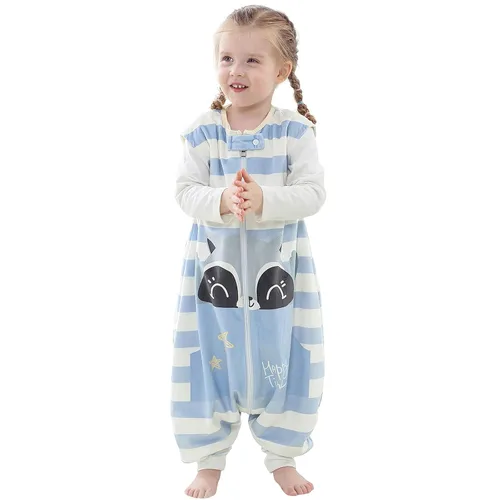 Vista 10 de MICHLEY Manta unisex para bebé, saco de dormir sin mangas con pies, gato, 1-3T
