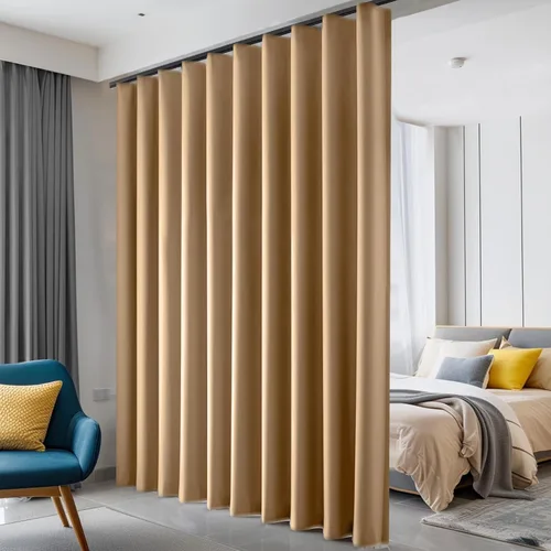 Vista 11 de hoeflife Cortinas opacas para dormitorio, cortinas de oscurecimiento de habitación para sala de estar, cortina de techo para puerta