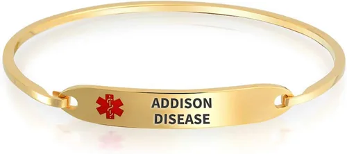 Vista 24 de Bling Jewelry Pulsera de identificación médica con grabado personalizable, elegante y con brazalete de 7 pulgadas para mujer, de acero inoxidable