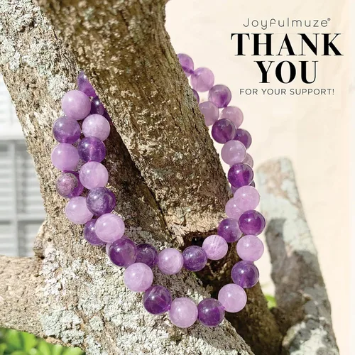 Vista 9 de Stretch Bracelets, Natural Gemstones Amethyst, Citrine, Rose Quartz, Clear Crystal Quartz, Moomstone Peridot Teger Eyes, Handmade Gift for Women and