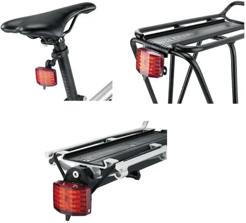 Vista 3 de Topeak RedLite Aura - Luz trasera para bicicleta, color rojo, 5.5 x 4 x 2.2 cm / 2.2" x 1.6" x 0.9" (luz)