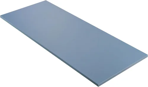 Vista 57 de Kaboon 36x20 pulgadas Mesa Negra Universal, Escritorio Sólido de Una Pieza, Encimera Reversible de Melamina, Dobles Escritorios, L-Escritorio DIY