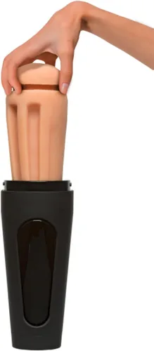 Vista 5 de Doc Johnson Ryan Bones Man Squeeze - Discreet Premium ULTRASKYN Stroker - Placa de compresión para presión precisa - solo para adultos, masturbador